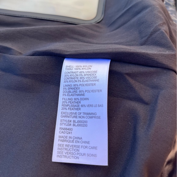 Blanc Noir Shiny Black Puffer Jacket - Picture 9 of 11